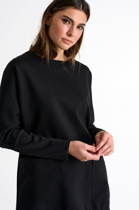 Shan Sofia Long sleeve top with front pockets